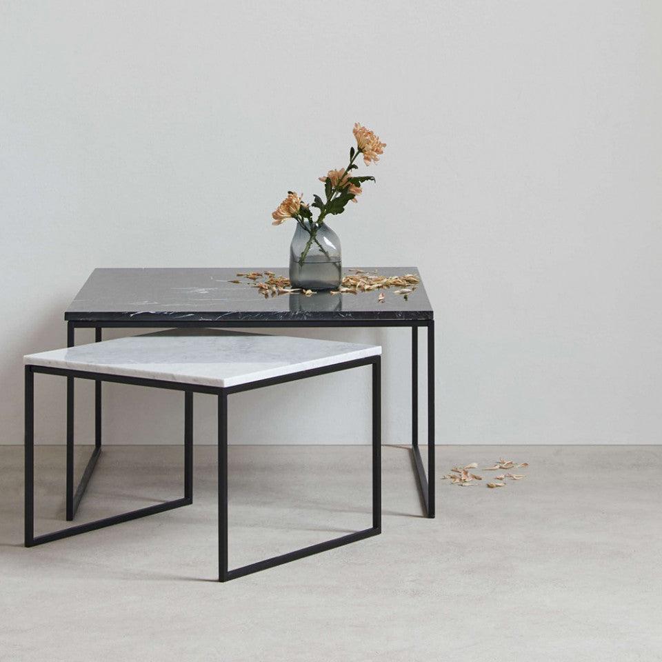 Masa de cafea gri antracit/neagra din ciment si otel 60x120 cm Como Tall Bolia - PARIS14A.RO