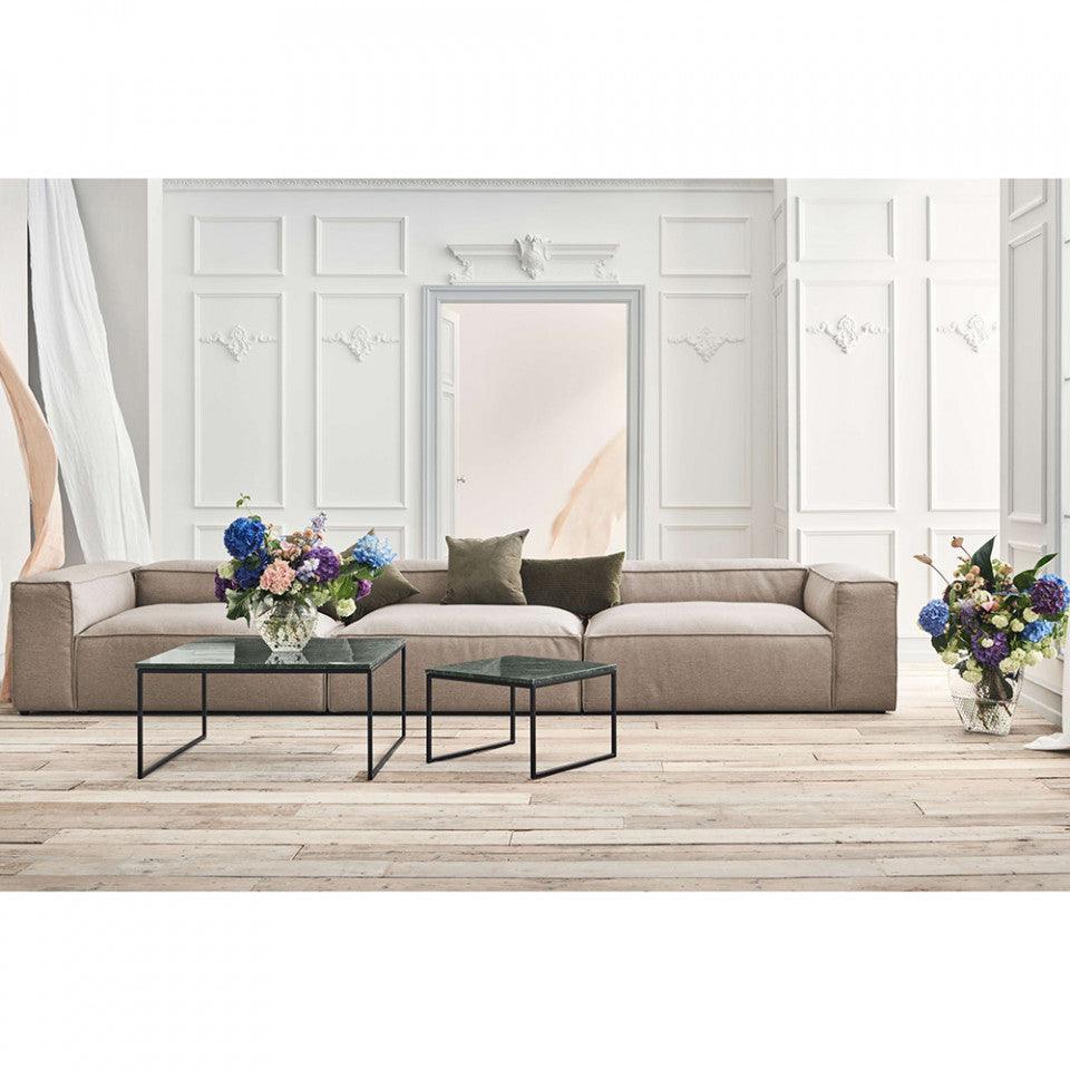Masa de cafea gri antracit/neagra din ciment si otel 60x120 cm Como Tall Bolia - PARIS14A.RO
