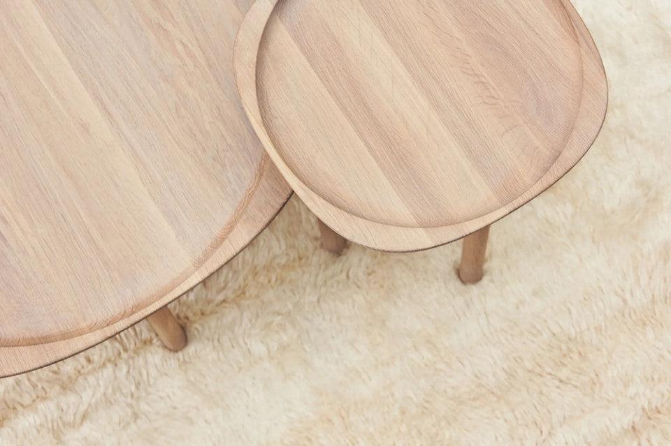 Masa de cafea maro din lemn de stejar 75 cm Trace Bolia - PARIS14A.RO