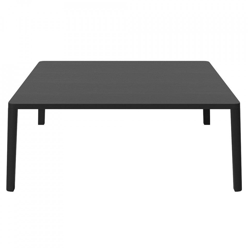 Masa de cafea neagra din lemn de stejar 110x110 cm Graceful Bolia - PARIS14A.RO