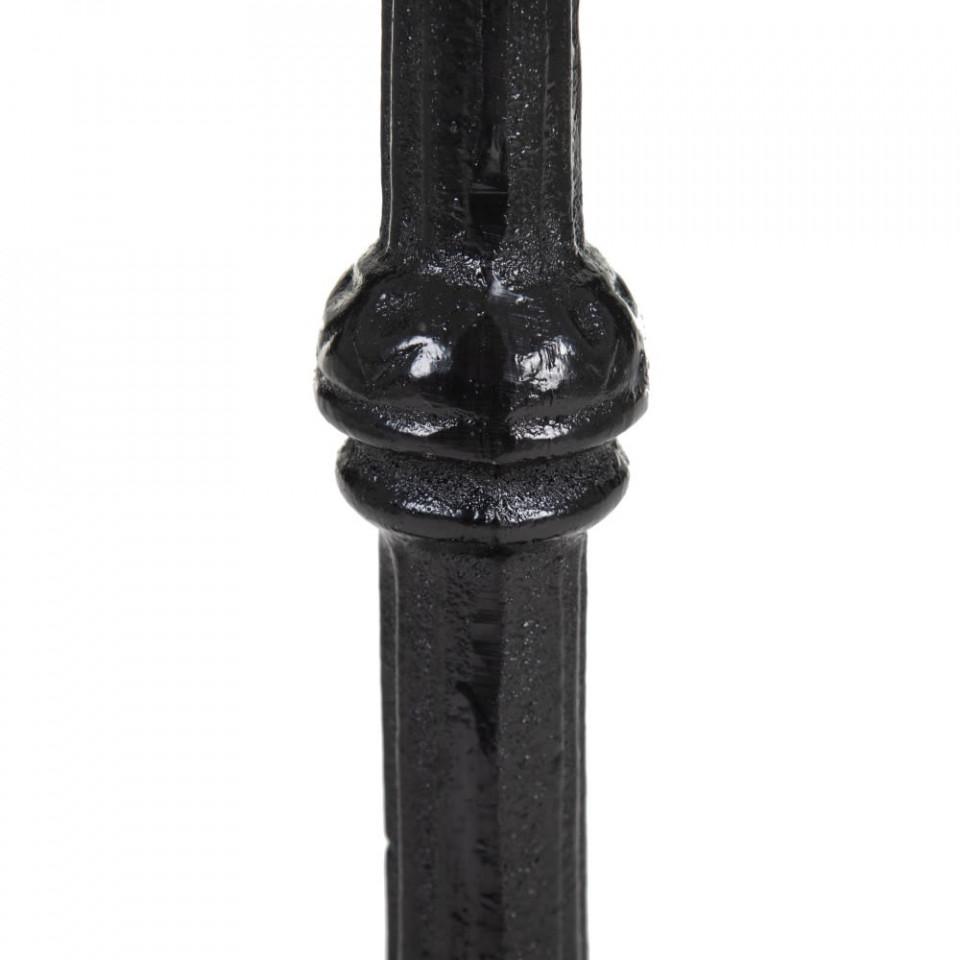 Masa dining alba/neagra din marmura si metal 60 cm Lobos - PARIS14A.RO