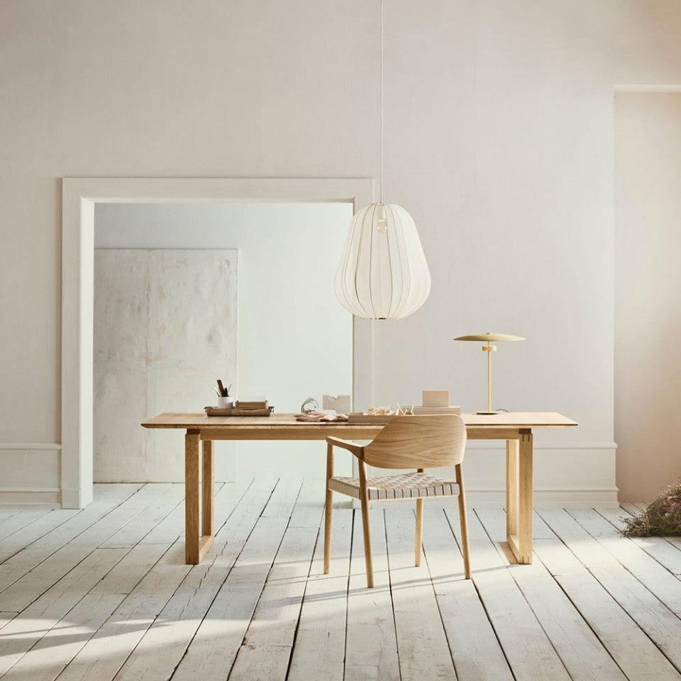 Masa dining extensibila maro deschis din lemn de stejar 100x180(330) cm Nord Bolia - PARIS14A.RO