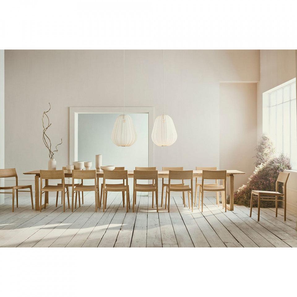 Masa dining extensibila maro deschis din lemn de stejar 100x180(330) cm Nord Bolia - PARIS14A.RO