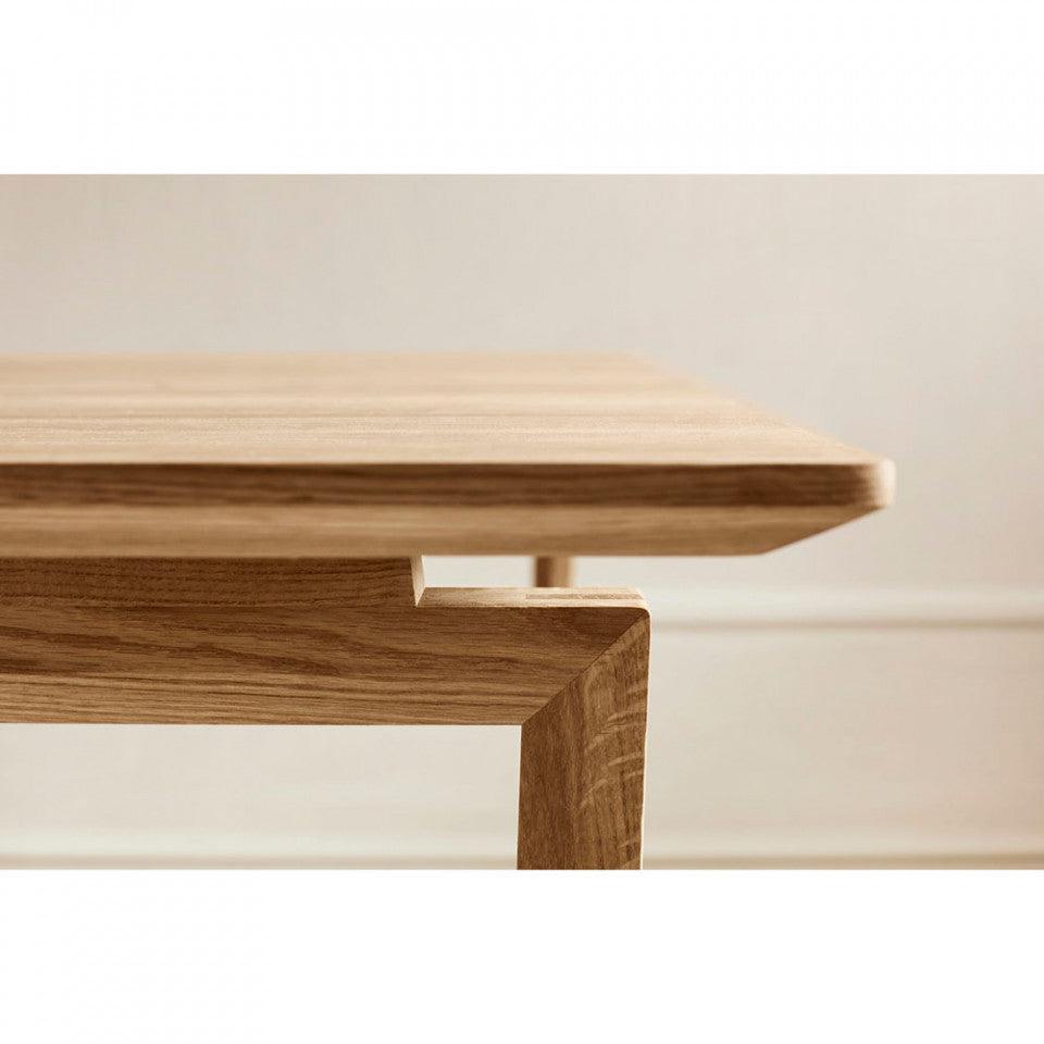 Masa dining extensibila maro deschis din lemn de stejar 100x180(330) cm Nord Bolia - PARIS14A.RO