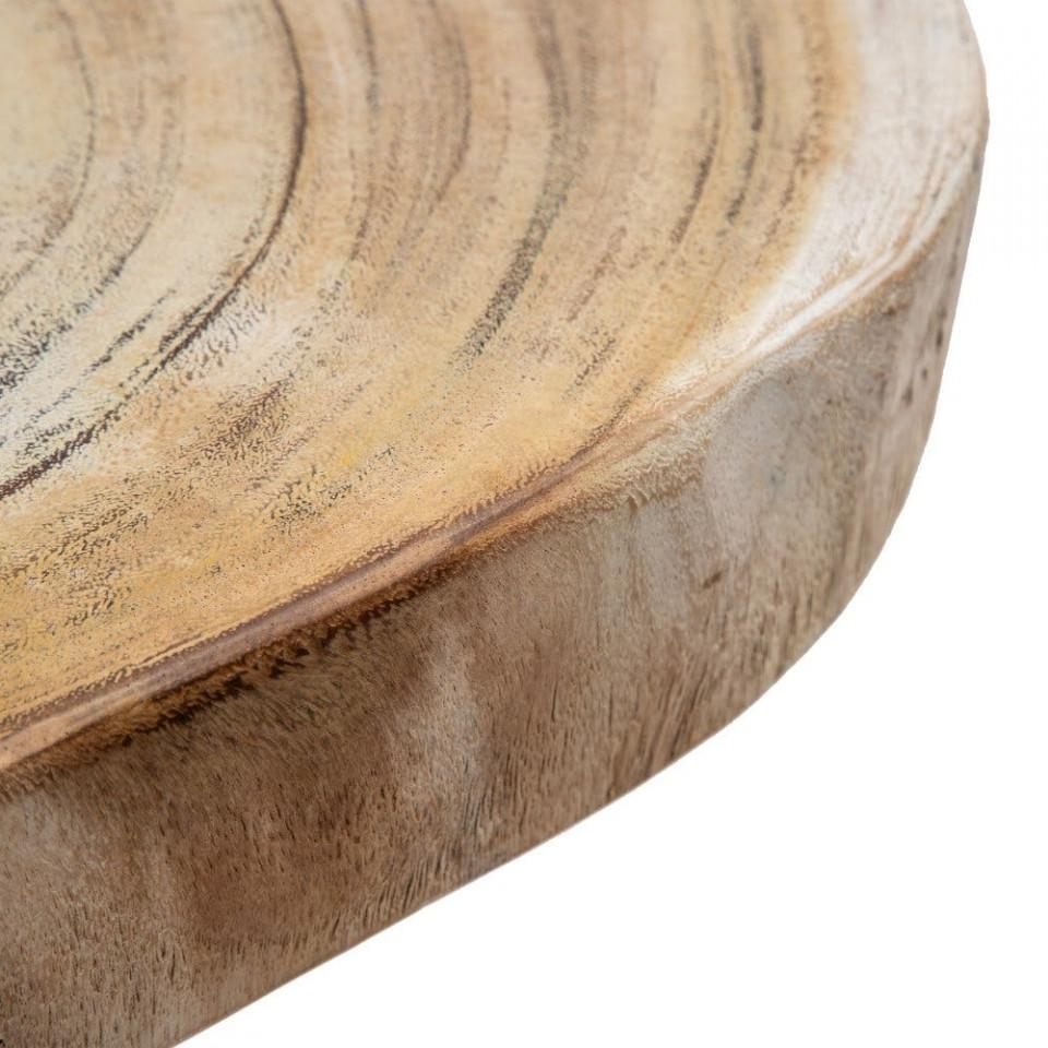 Masa dining maro/neagra din lemn de suar 160x160 cm Jim - PARIS14A.RO