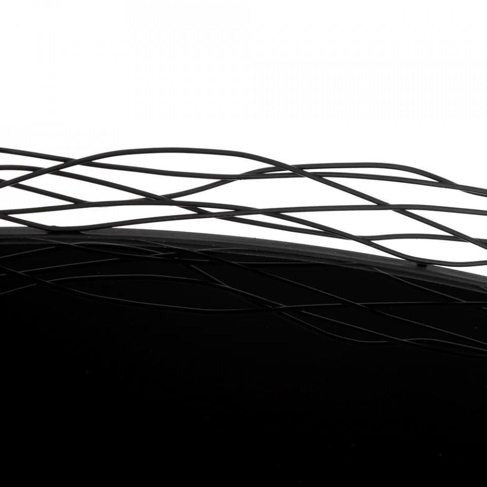 Masuta neagra din fier si sticla 75 cm Center - PARIS14A.RO