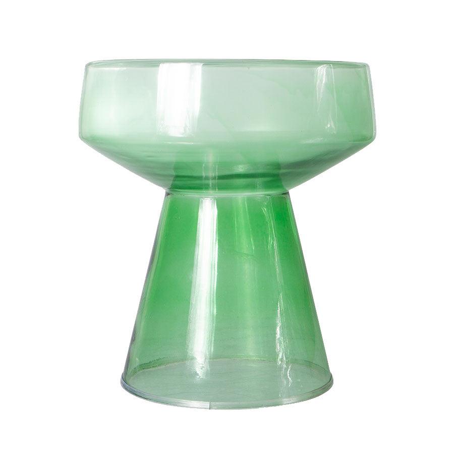 Masuta verde din sticla 39 cm Kio HK Living - PARIS14A.RO