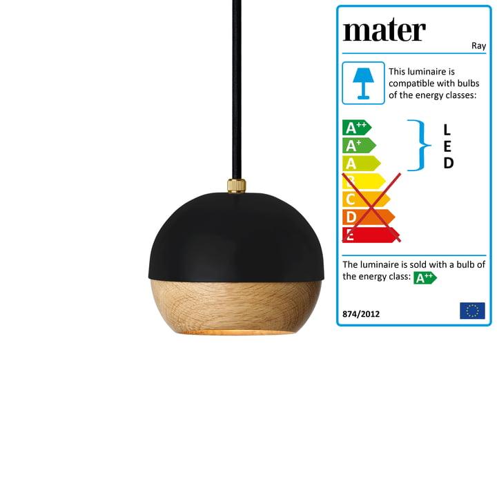 Mater - Ray lampa Negru - PARIS14A.RO