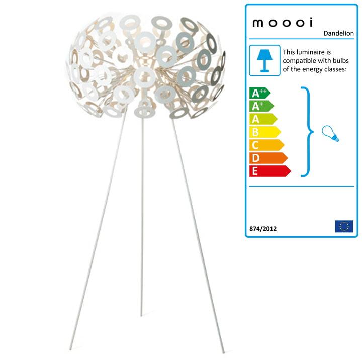Moooi - Dandelion lampa de podea, white Alb - PARIS14A.RO