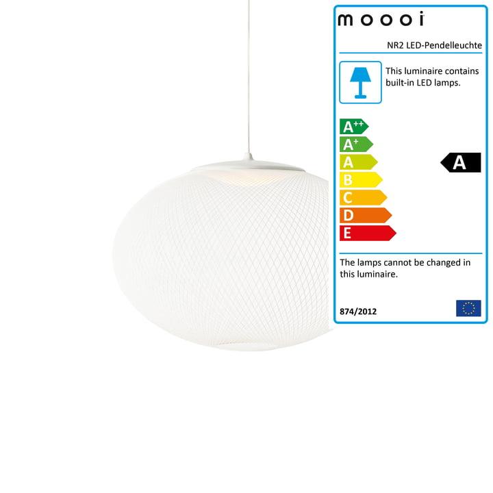 Moooi - Nr2 led pendant luminaire Alb - PARIS14A.RO