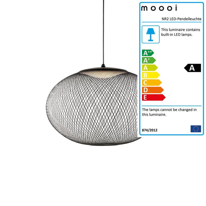 Moooi - Nr2 led pendant luminaire Negru - PARIS14A.RO