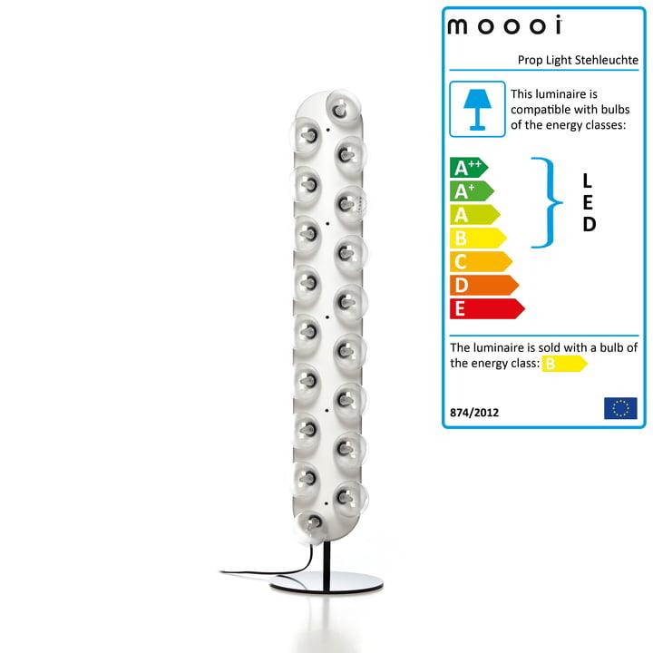 Moooi - Prop light lampa de podea h 107 cm, single - white (ral 9016) Alb - PARIS14A.RO