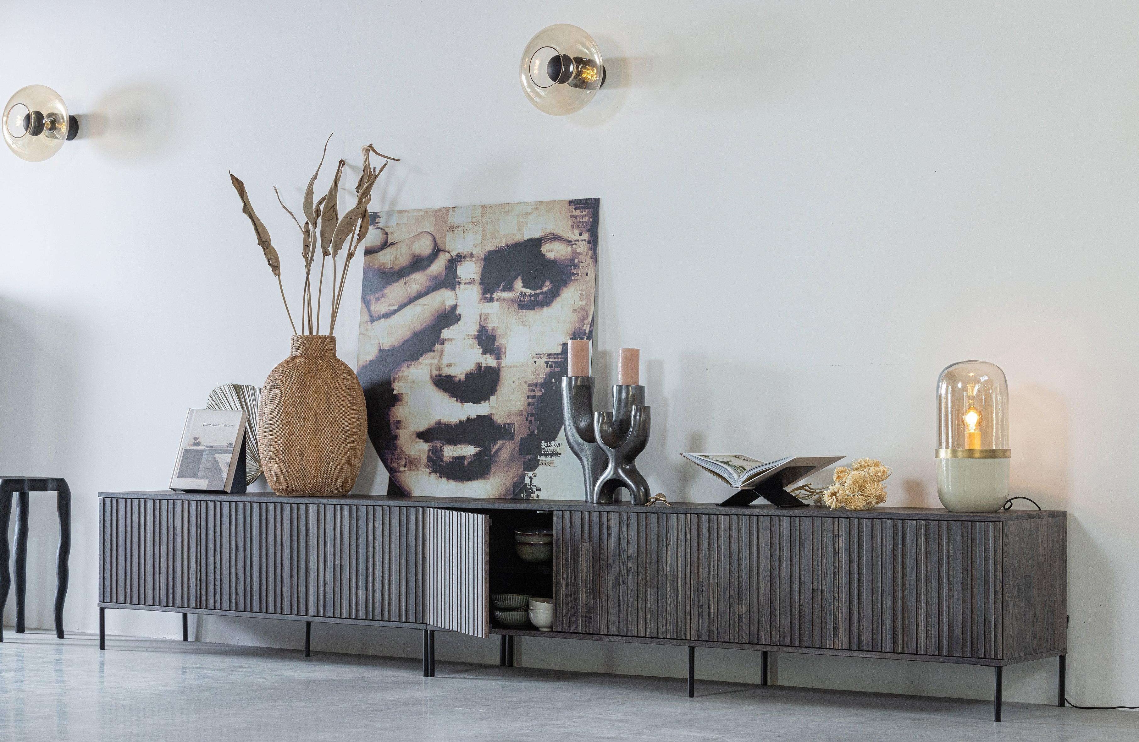New Gravure TV-Stand 150 cm Espresso [FSC] - PARIS14A.RO