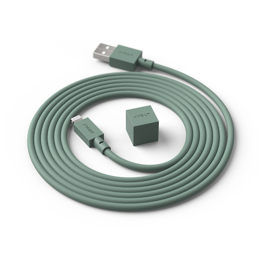 Cablu de încărcare Cable 1 USB-A to Apple lightning, Culoare Oak Green - Avolt