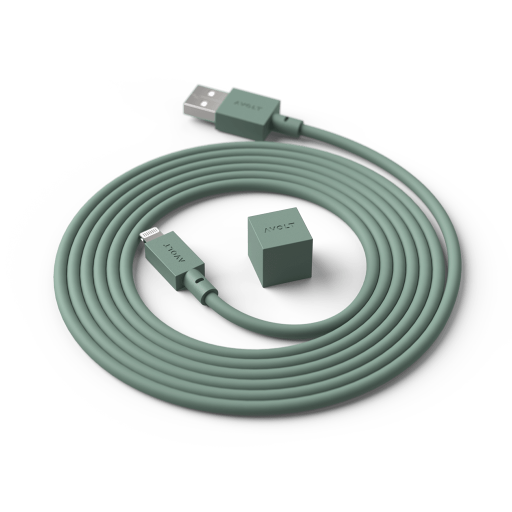 Cablu de încărcare Cable 1 USB-A to Apple lightning, Culoare Oak Green - Avolt