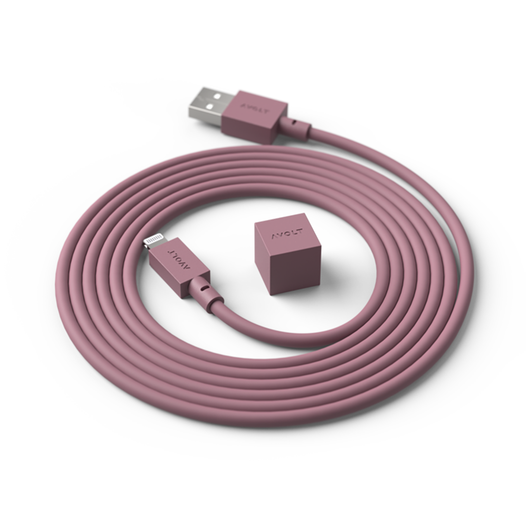 Cablu de încărcare Cable 1 USB-A to Apple lightning, Culoare Rusty Red - Avolt