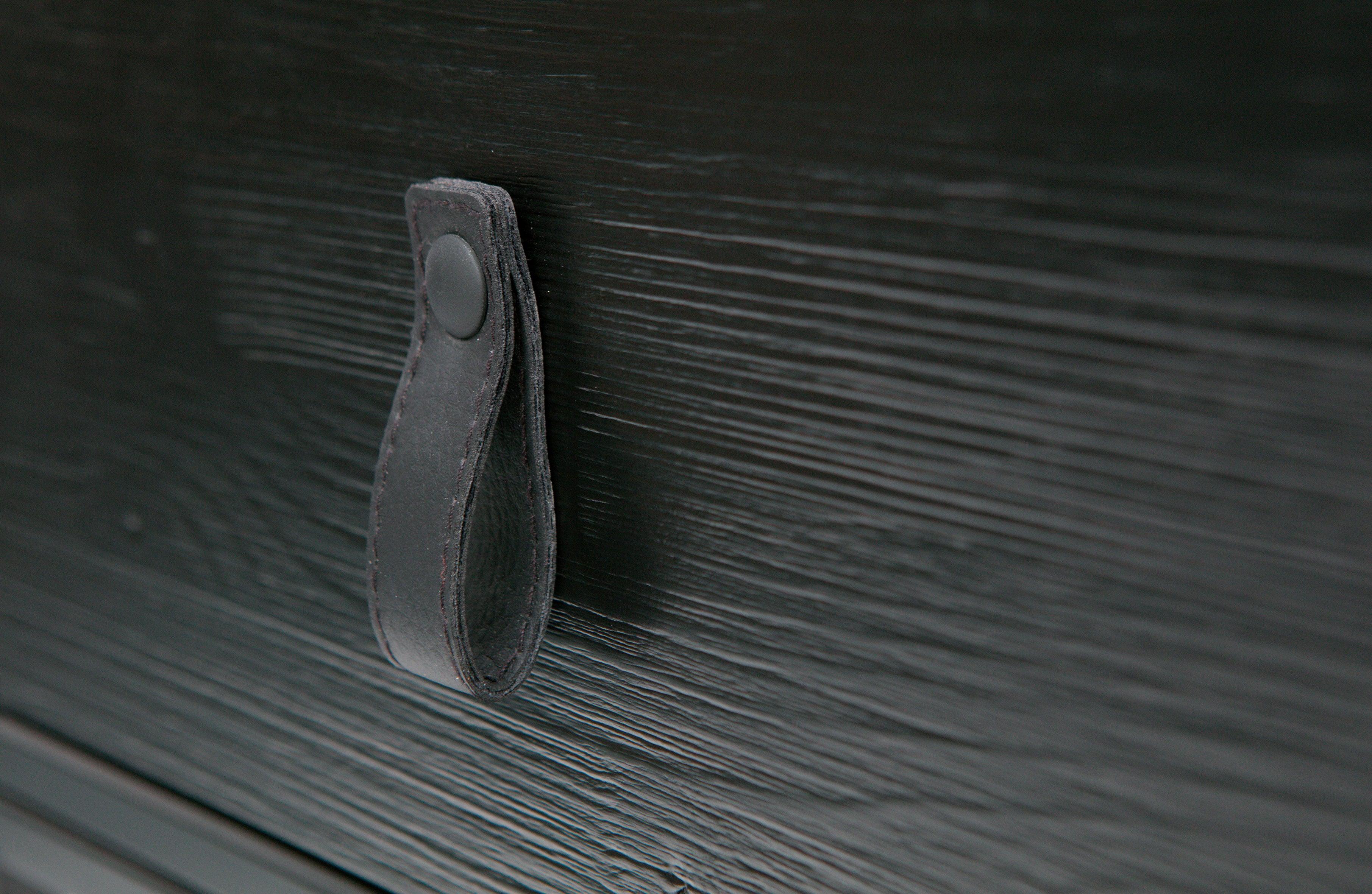Noptiera gri inchis din lemn de pin Kluis Steel Grey - PARIS14A.RO