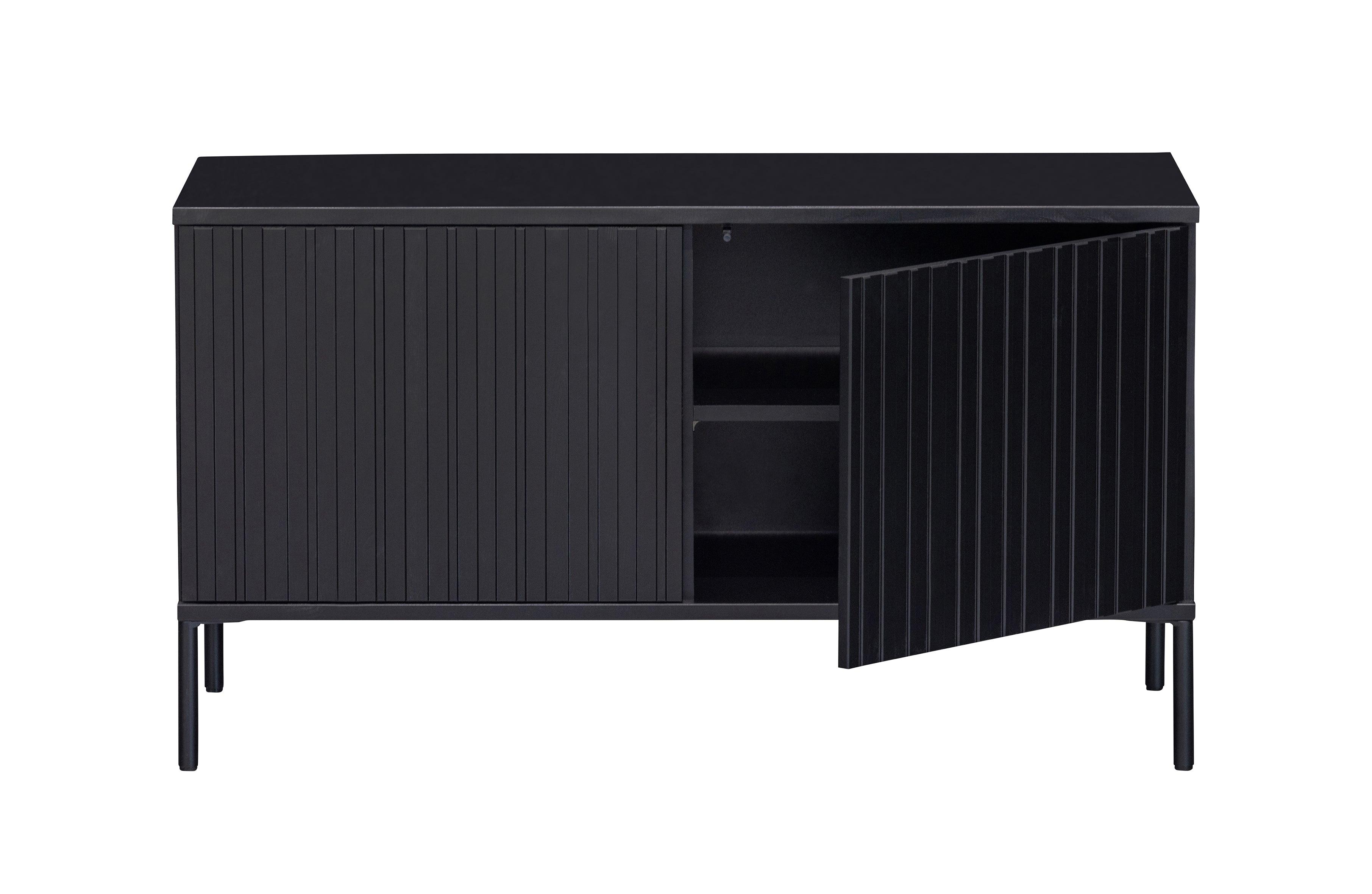 Nou Gravure TV-Stand 100 cm Pine Black [FSC] - PARIS14A.RO