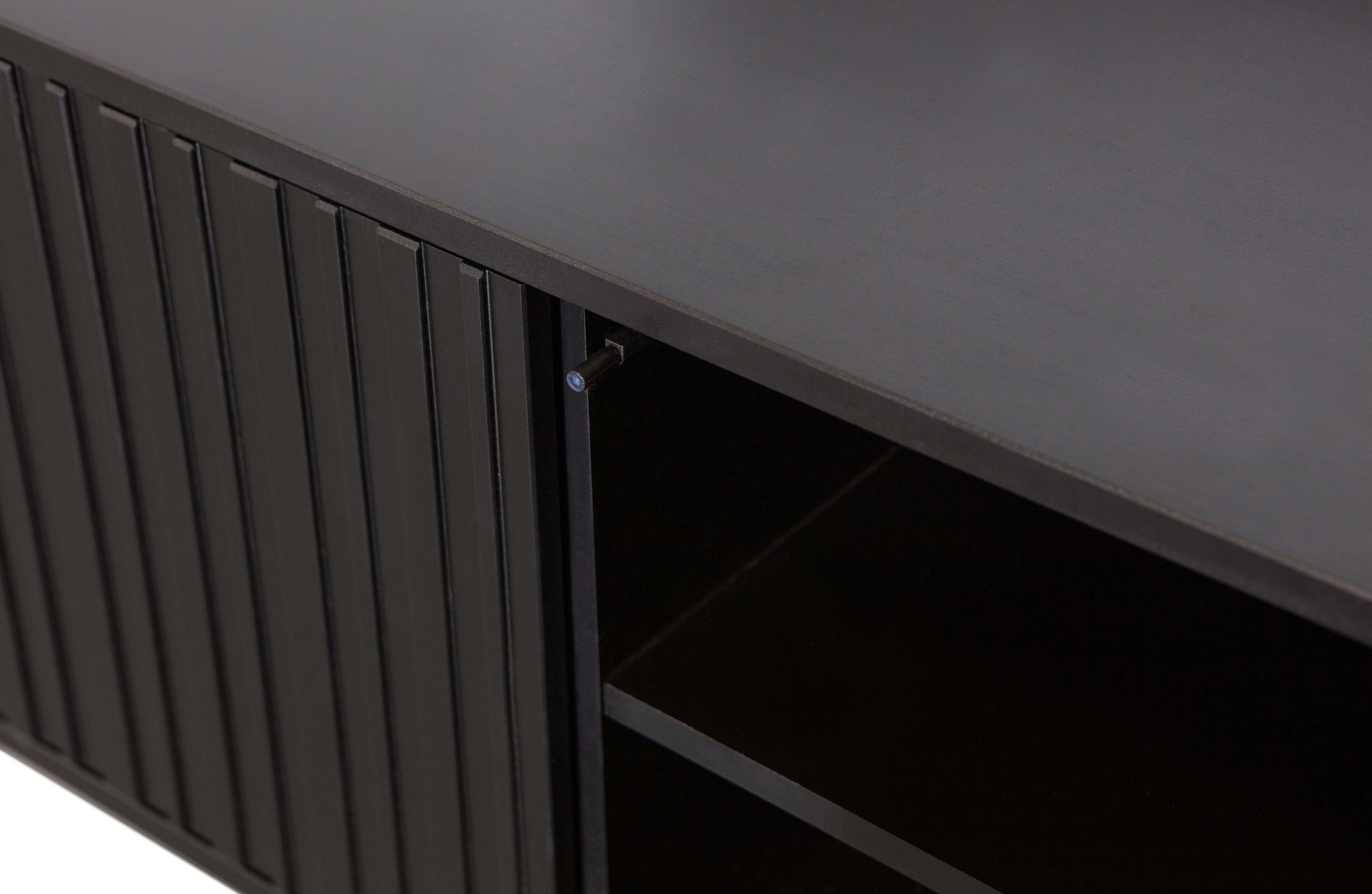 Nou Gravure TV-Stand 100 cm Pine Black [FSC] - PARIS14A.RO
