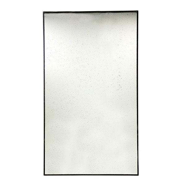 Oglinda de podea dreptunghiulara neagra din metal 100x175 cm Kenny HK Living - PARIS14A.RO