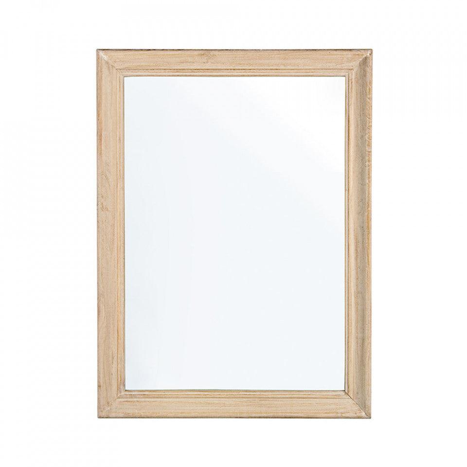 Oglinda dreptunghiulara maro din lemn de paulownia 60x80 cm Tiziano Bizzotto - PARIS14A.RO