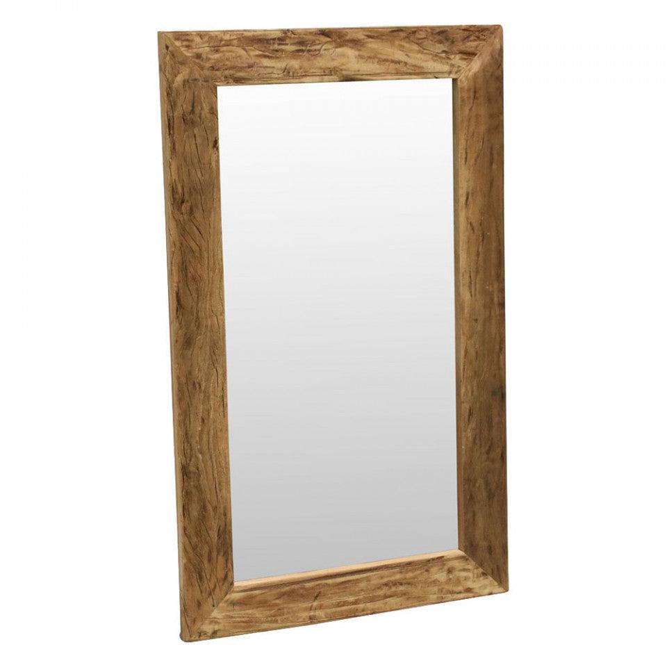 Oglinda dreptunghiulara maro din lemn si sticla 60x100 cm Farm Raw Materials - PARIS14A.RO