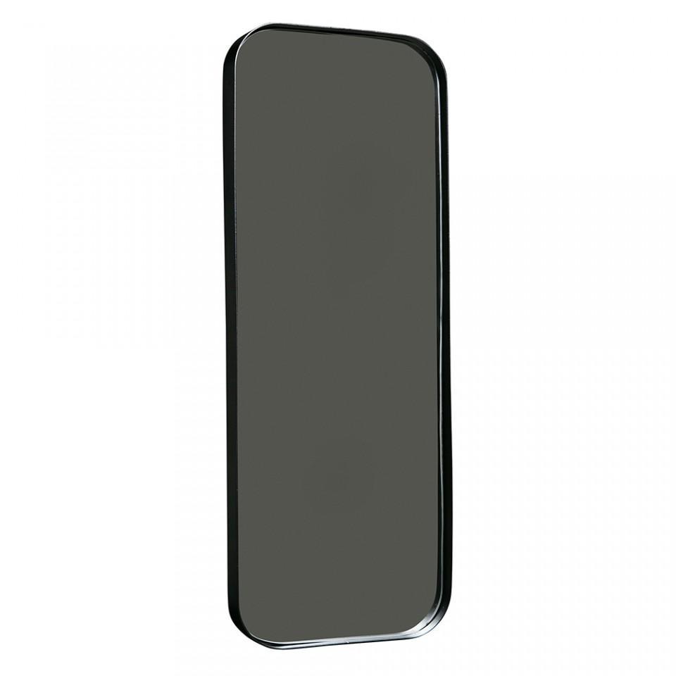 Oglinda dreptunghiulara neagra din metal pentru podea 40x110 cm Doutzen - PARIS14A.RO