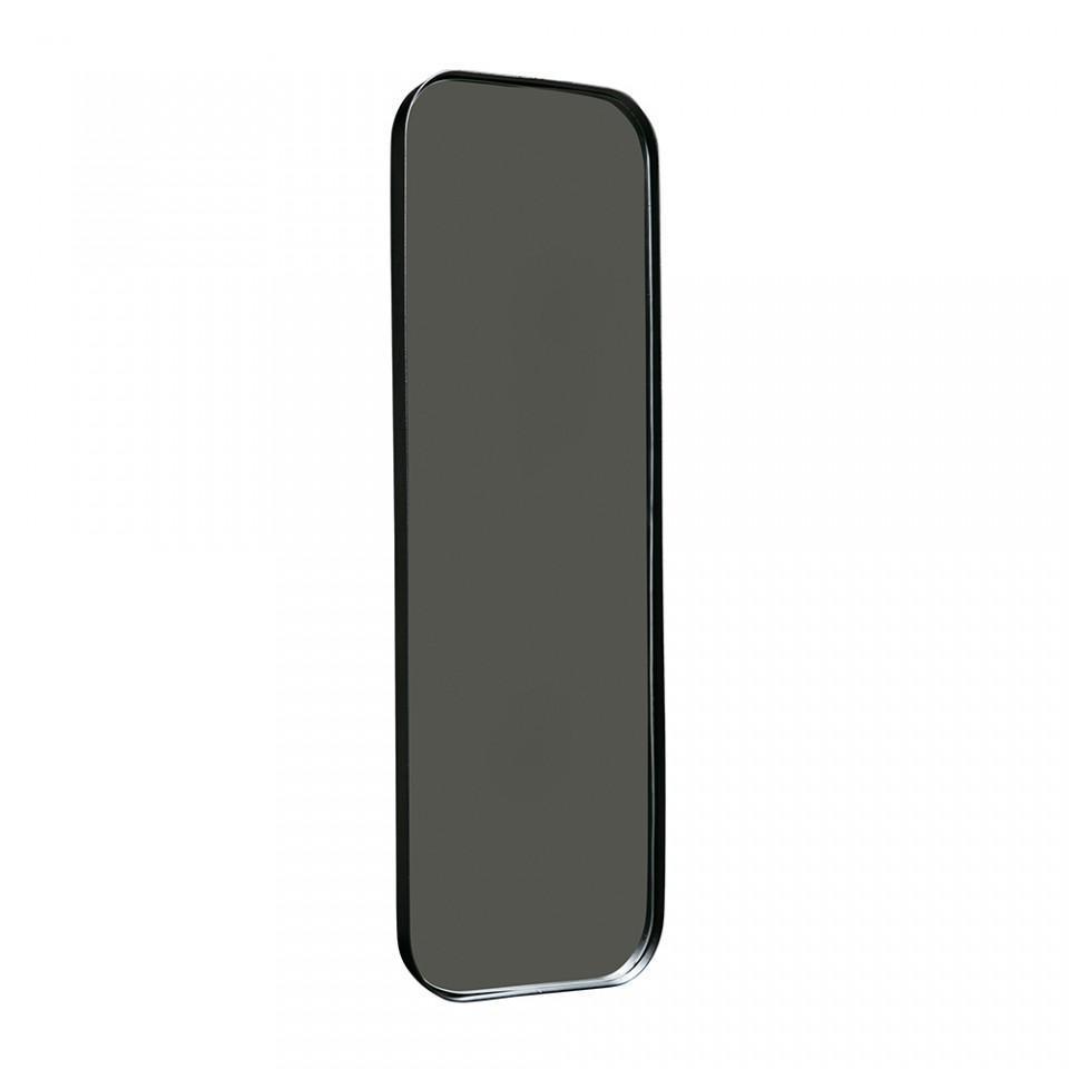 Oglinda dreptunghiulara neagra din metal pentru podea 40x170 cm Doutzen - PARIS14A.RO