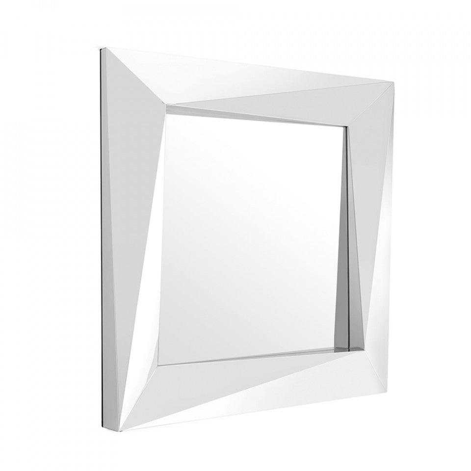 Oglinda patrata argintie din inox 100x100 cm Rivoli Eichholtz - PARIS14A.RO