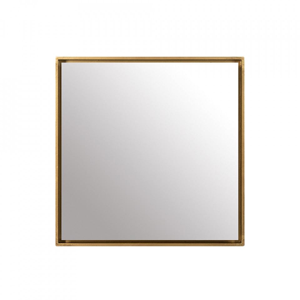 Oglinda patrata aurie din MDF si sticla 60x60 cm Goch LifeStyle Home Collection - PARIS14A.RO