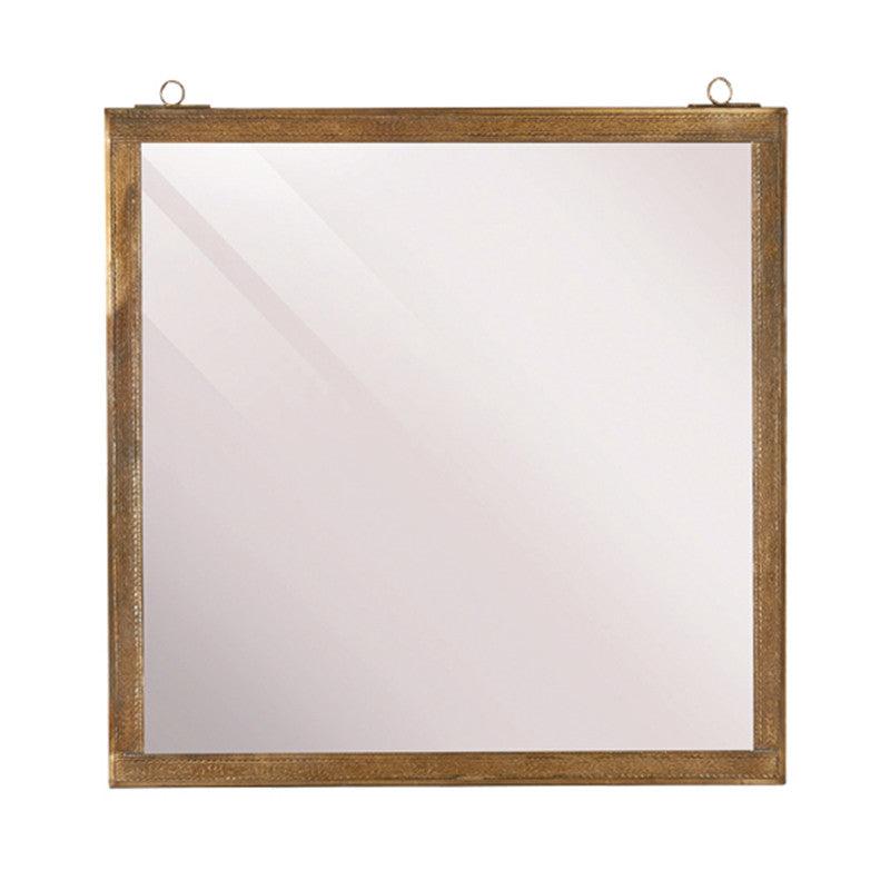Oglinda patrata din fier 30x31 cm Zonia LifeStyle Home Collection - PARIS14A.RO
