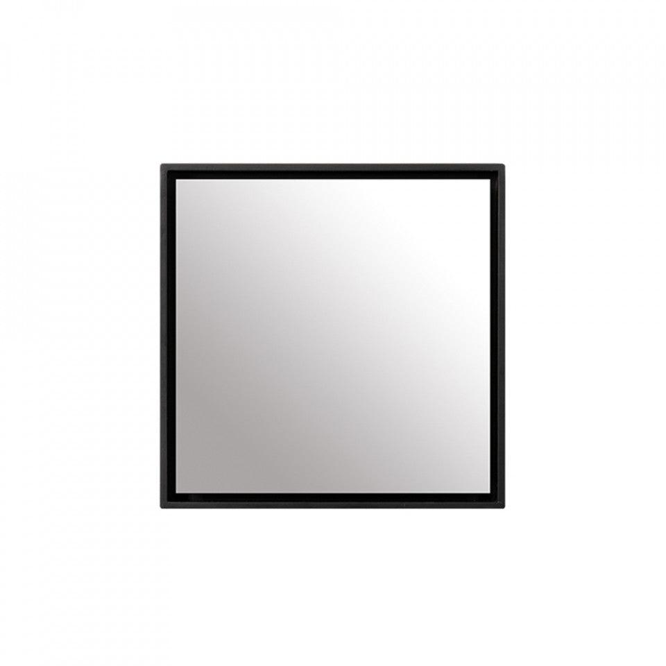 Oglinda patrata neagra din MDF si sticla 40x40 cm Deurne LifeStyle Home Collection - PARIS14A.RO