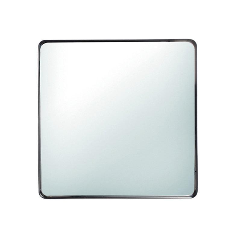 Oglinda patrata neagra din metal si sticla 50x50 cm Nihla Lifestyle Home Collection - PARIS14A.RO
