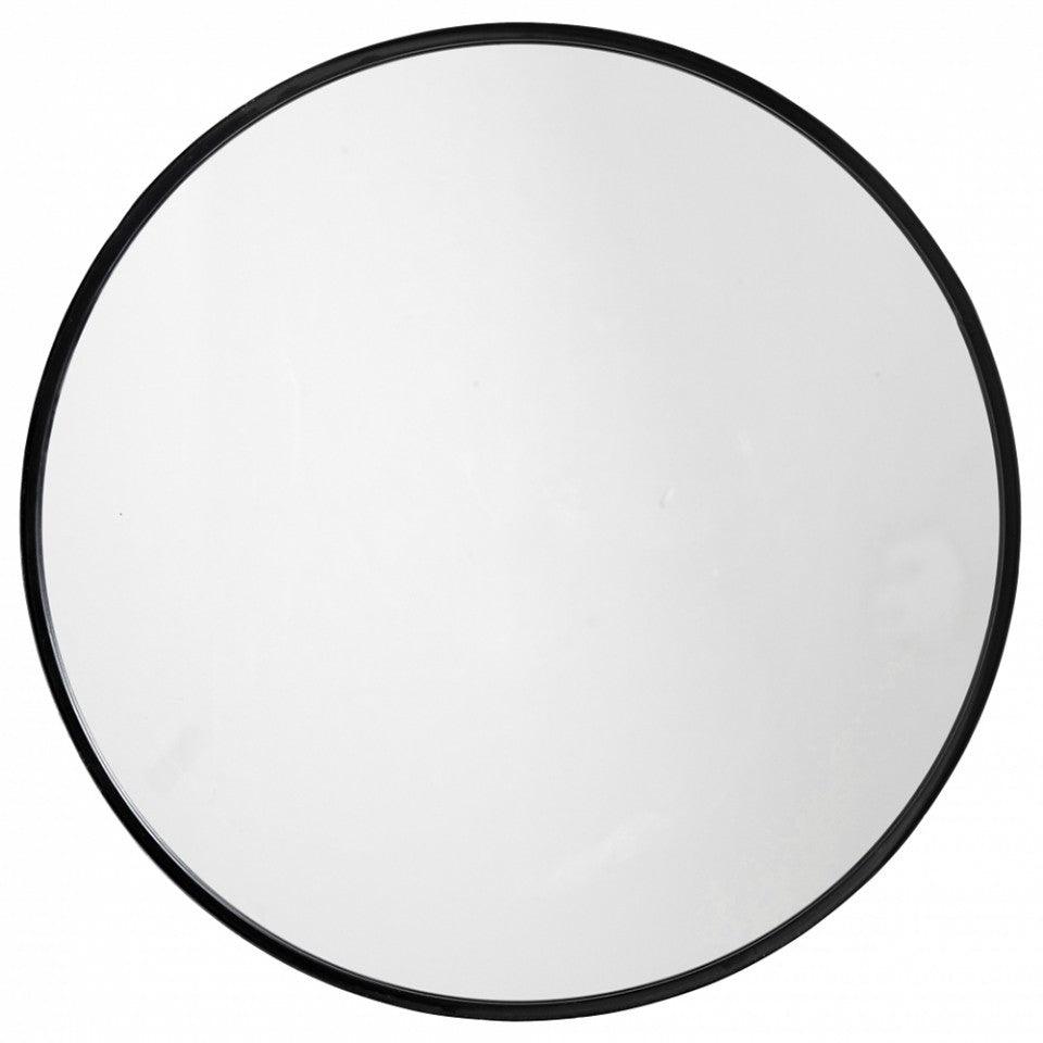 Oglinda rotunda cu rama neagra 80 cm Round Nordal - PARIS14A.RO