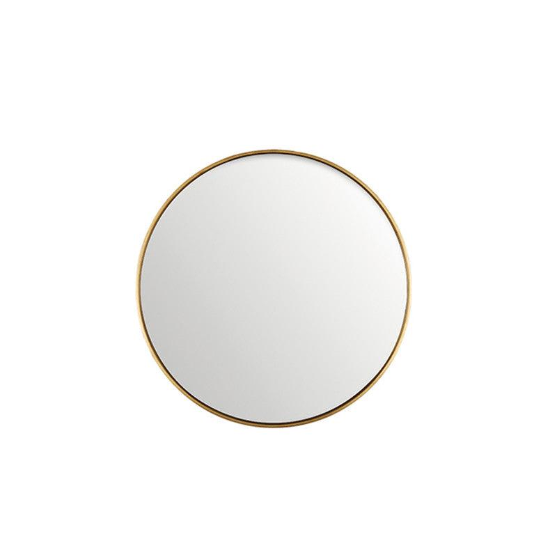 Oglinda rotunda din MDF si sticla 40 cm Anne Antique Gold Lifestyle Home Collection - PARIS14A.RO