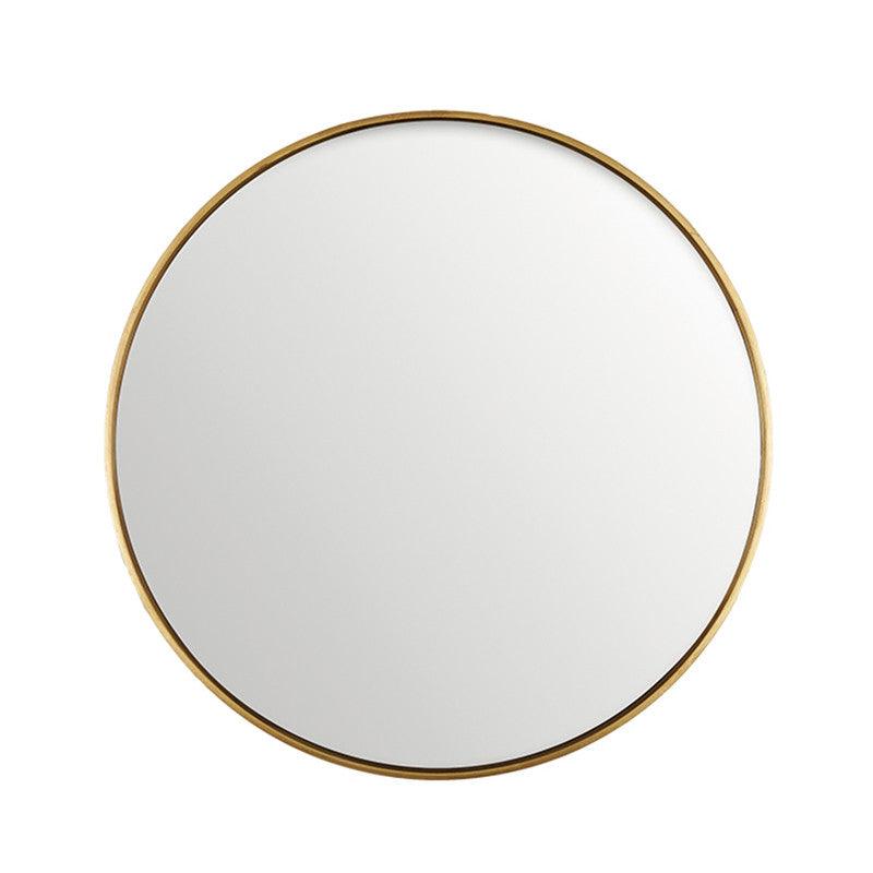 Oglinda rotunda din MDF si sticla 80 cm Antique Gold Lifestyle Home Collection - PARIS14A.RO