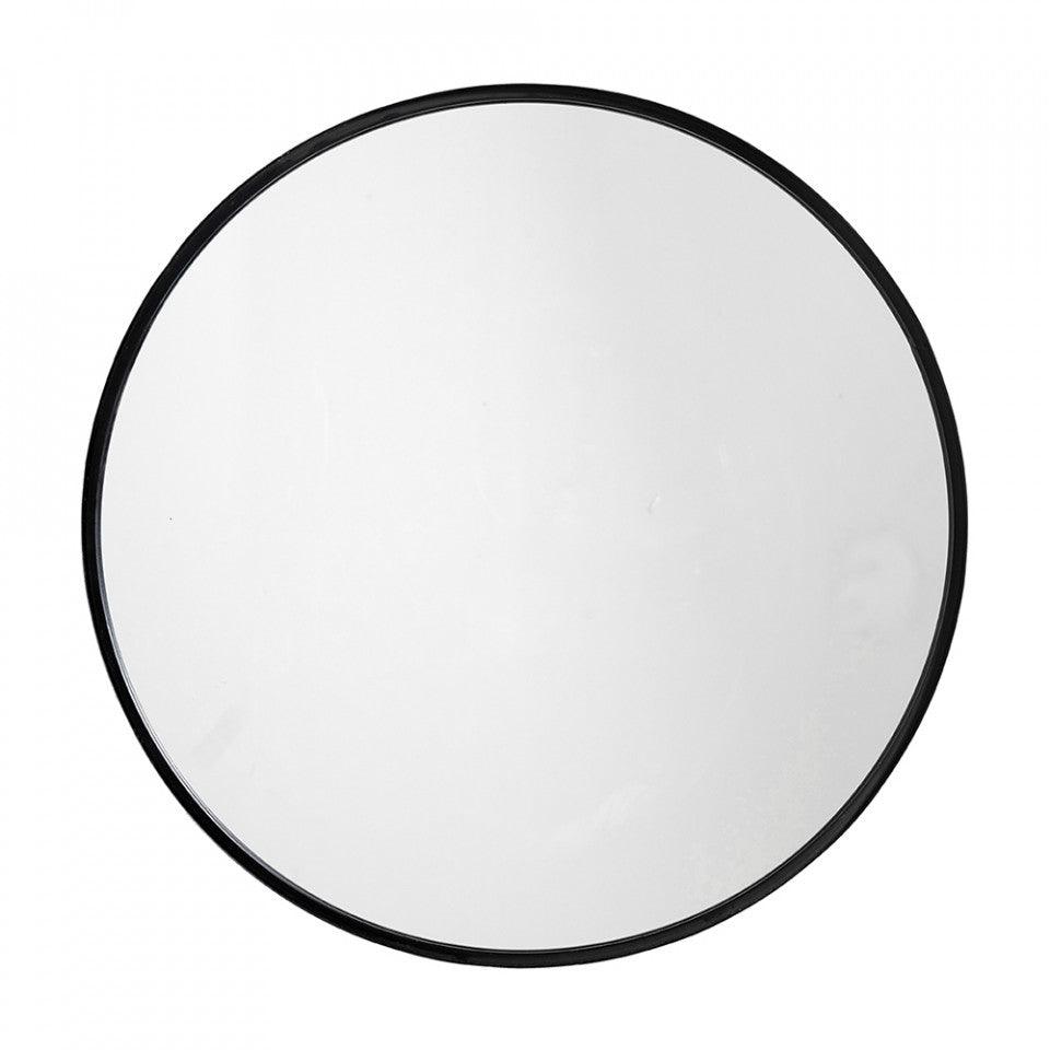 Oglinda rotunda neagra din fier 160 cm Asio Nordal - PARIS14A.RO