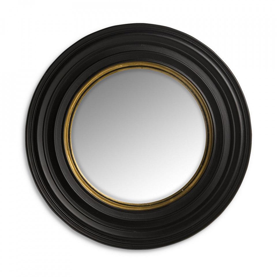 Oglinda rotunda neagra din MDF 53 cm Cuba Eichholtz - PARIS14A.RO