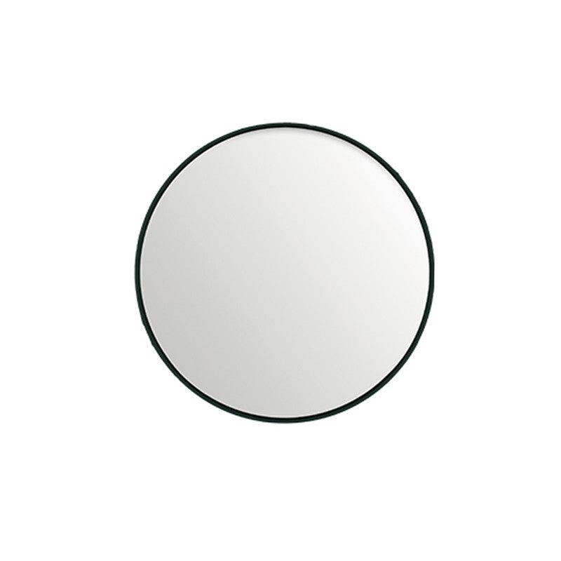 Oglinda rotunda neagra din MDF si sticla 30 cm Black Lifestyle Home Collection - PARIS14A.RO