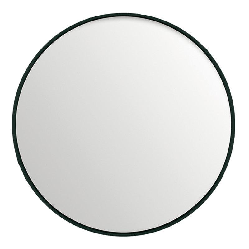 Oglinda rotunda neagra din MDF si sticla 80 cm Black Lifestyle Home Collection - PARIS14A.RO