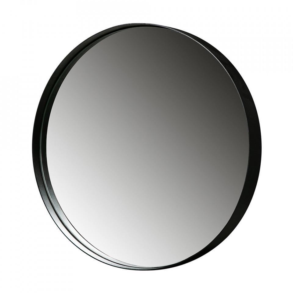 Oglinda rotunda neagra din metal 80 cm Doutzen - PARIS14A.RO
