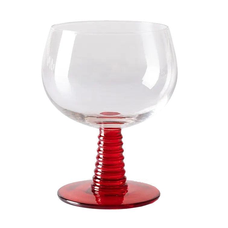 Pahar pentru vin rosu din sticla 10x12 cm Swirl HK Living - PARIS14A.RO