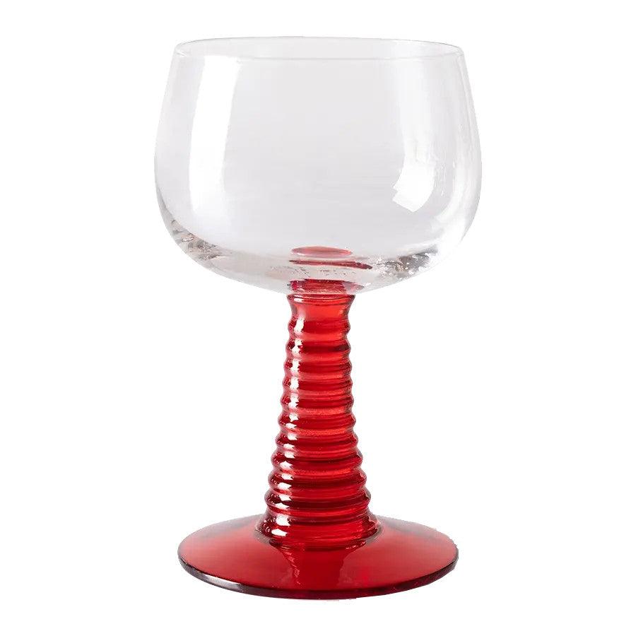 Pahar pentru vin rosu din sticla 9x14 cm Swirl HK Living - PARIS14A.RO