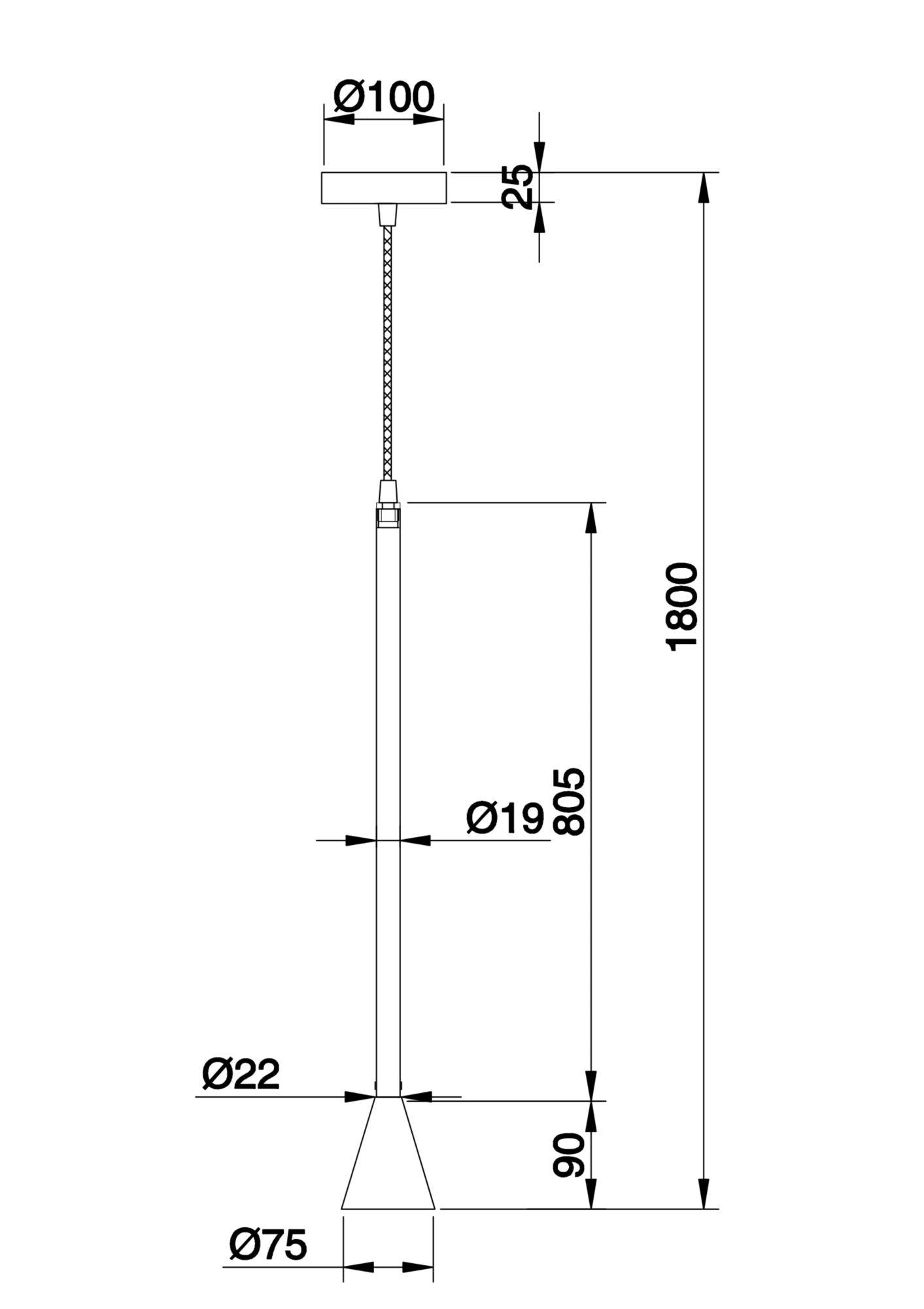 Pendul Arrow Maytoni Technical P064PL-01G - PARIS14A.RO