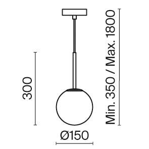 Pendul Basic form Maytoni Modern MOD321PL-01B - PARIS14A.RO