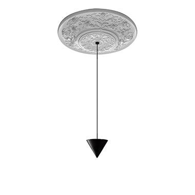Pendul cu con atarnat de o baza in stil baroc cu un motiv floral Moonbloom by Karman - PARIS14A.RO