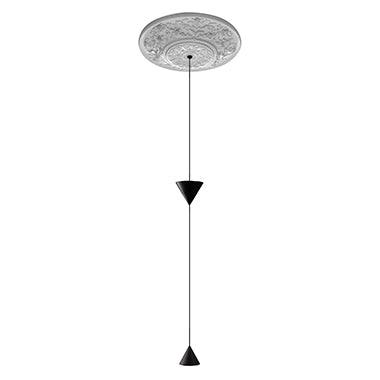 Pendul cu con atarnat de o baza in stil baroc cu un motiv floral Moonbloom by Karman - PARIS14A.RO