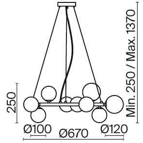 Pendul Dallas Maytoni Modern MOD545PL-11G - PARIS14A.RO