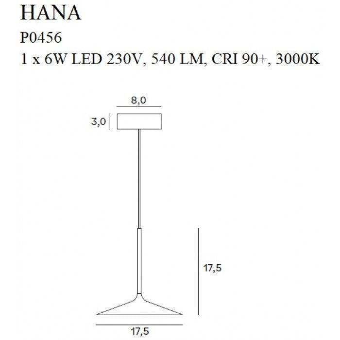 Pendul HANA Culoare neagra MAXLIGHT P0456 - PARIS14A.RO