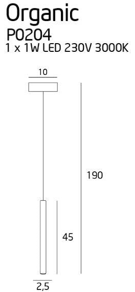 Pendul ORGANIC I AURIU MAXLIGHT P0204 - PARIS14A.RO